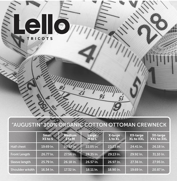 Lello Men's Organic Cotton Ottoman Stitch Midweight Crewneck Sweater - Picture 6 of 8